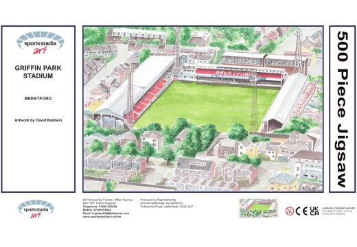 Griffin Park Stadium Fine Art Jigsaw Puzzle - Brentford FC Griffin Park Stadium Fine Art Jigsaw Puzzle - Brentford FC
